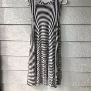 One size fits all stripped dress